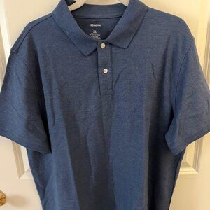 Sonoma Men’s Short Sleeve Polo Shirt – Blue – Size XL